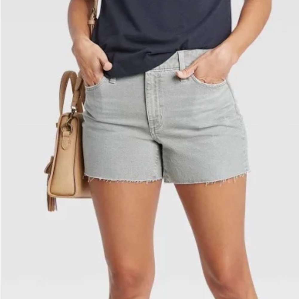 Universal Thread Green/Gray Denim Shorts Vintage Midi